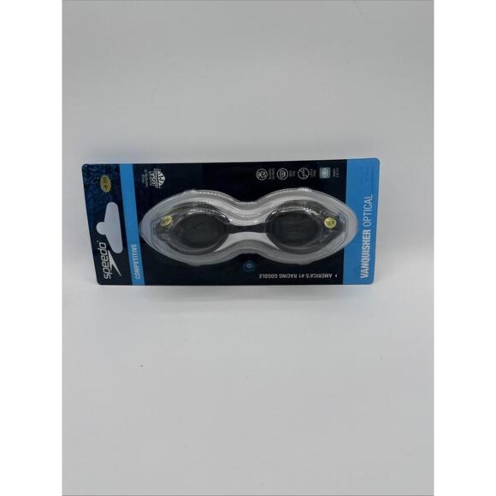 Speedo Vanquisher Optical Prescription Swim Goggles -8.00 Diopter